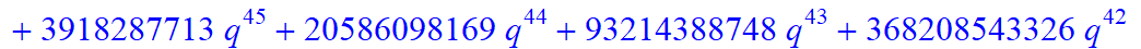53*q^52+1326*q^51+42925*q^50+748524*q^49+9108506*q^48+84682752*q^47+632475390*q^46+3918287713*q^45+20586098169*q^44+93214388748*q^43+368208543326*q^42+1280702827820*q^41+3950636038944*q^40+108678029565...