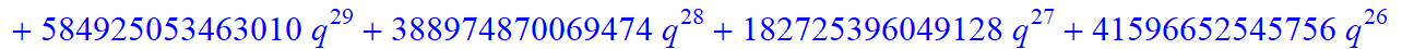 53*q^52+1326*q^51+42925*q^50+748524*q^49+9108506*q^48+84682752*q^47+632475390*q^46+3918287713*q^45+20586098169*q^44+93214388748*q^43+368208543326*q^42+1280702827820*q^41+3950636038944*q^40+108678029565...