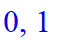 0, 1
