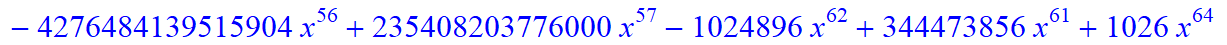12, -16*x^12*(3484661578453870335096687667405022369415168*x-12744058480179611166081116034089661564452864*x^6+34635612176456290731142298543815917568*x^31-2576446976*x^60-392946513920*x^59+11405062539477...