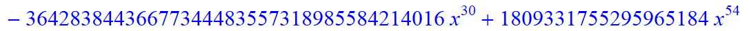 12, -16*x^12*(3484661578453870335096687667405022369415168*x-12744058480179611166081116034089661564452864*x^6+34635612176456290731142298543815917568*x^31-2576446976*x^60-392946513920*x^59+11405062539477...