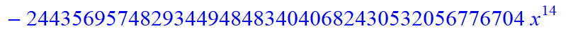12, -16*x^12*(3484661578453870335096687667405022369415168*x-12744058480179611166081116034089661564452864*x^6+34635612176456290731142298543815917568*x^31-2576446976*x^60-392946513920*x^59+11405062539477...