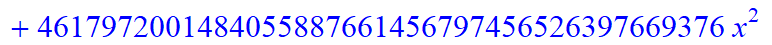 12, -16*x^12*(3484661578453870335096687667405022369415168*x-12744058480179611166081116034089661564452864*x^6+34635612176456290731142298543815917568*x^31-2576446976*x^60-392946513920*x^59+11405062539477...