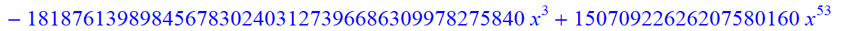 12, -16*x^12*(3484661578453870335096687667405022369415168*x-12744058480179611166081116034089661564452864*x^6+34635612176456290731142298543815917568*x^31-2576446976*x^60-392946513920*x^59+11405062539477...