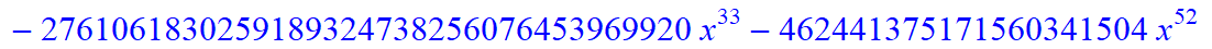 12, -16*x^12*(3484661578453870335096687667405022369415168*x-12744058480179611166081116034089661564452864*x^6+34635612176456290731142298543815917568*x^31-2576446976*x^60-392946513920*x^59+11405062539477...