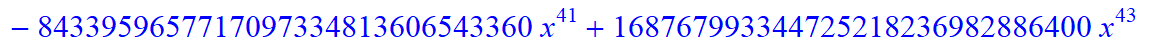 12, -16*x^12*(3484661578453870335096687667405022369415168*x-12744058480179611166081116034089661564452864*x^6+34635612176456290731142298543815917568*x^31-2576446976*x^60-392946513920*x^59+11405062539477...