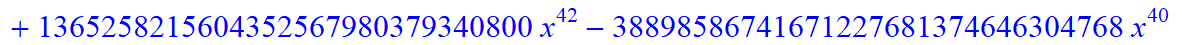 12, -16*x^12*(3484661578453870335096687667405022369415168*x-12744058480179611166081116034089661564452864*x^6+34635612176456290731142298543815917568*x^31-2576446976*x^60-392946513920*x^59+11405062539477...