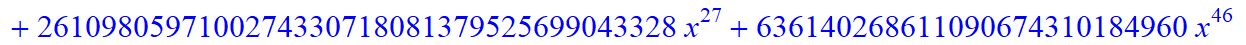 12, -16*x^12*(3484661578453870335096687667405022369415168*x-12744058480179611166081116034089661564452864*x^6+34635612176456290731142298543815917568*x^31-2576446976*x^60-392946513920*x^59+11405062539477...