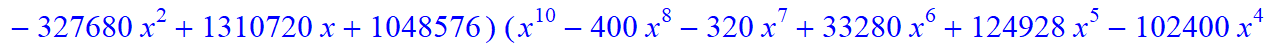 12, -16*x^12*(3484661578453870335096687667405022369415168*x-12744058480179611166081116034089661564452864*x^6+34635612176456290731142298543815917568*x^31-2576446976*x^60-392946513920*x^59+11405062539477...