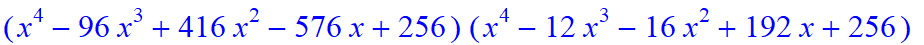 7, -64*(x^20+44*x^19-1380*x^18-12224*x^17+401024*x^16+645760*x^15-42315264*x^14+49305600*x^13+1752858624*x^12-4087578624*x^11-32710066176*x^10+101546721280*x^9+273919508480*x^8-1100082053120*x^7-861006...