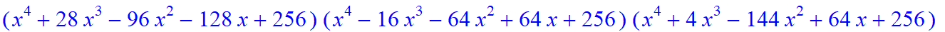 7, -64*(x^20+44*x^19-1380*x^18-12224*x^17+401024*x^16+645760*x^15-42315264*x^14+49305600*x^13+1752858624*x^12-4087578624*x^11-32710066176*x^10+101546721280*x^9+273919508480*x^8-1100082053120*x^7-861006...