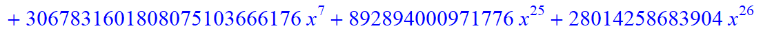 9, -2*x^9*(-2116800775946318467039232*x+1151363907654123125735424*x^6-138897408*x^31-2867285827961952927744*x^16-63257313280*x^28+1208925819614629174706176+x^36-80*x^35-21497576424866840576*x^19+207199...
