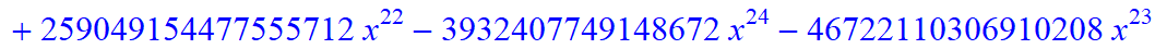 9, -2*x^9*(-2116800775946318467039232*x+1151363907654123125735424*x^6-138897408*x^31-2867285827961952927744*x^16-63257313280*x^28+1208925819614629174706176+x^36-80*x^35-21497576424866840576*x^19+207199...