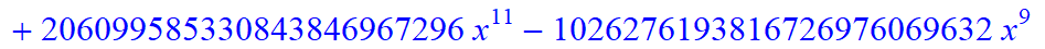 9, -2*x^9*(-2116800775946318467039232*x+1151363907654123125735424*x^6-138897408*x^31-2867285827961952927744*x^16-63257313280*x^28+1208925819614629174706176+x^36-80*x^35-21497576424866840576*x^19+207199...