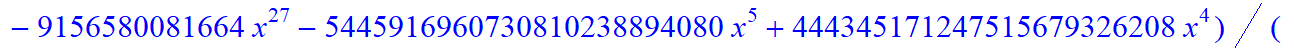 9, -2*x^9*(-2116800775946318467039232*x+1151363907654123125735424*x^6-138897408*x^31-2867285827961952927744*x^16-63257313280*x^28+1208925819614629174706176+x^36-80*x^35-21497576424866840576*x^19+207199...