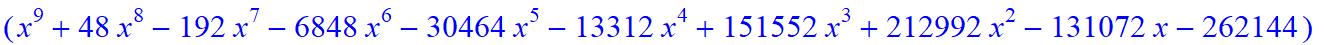 9, -2*x^9*(-2116800775946318467039232*x+1151363907654123125735424*x^6-138897408*x^31-2867285827961952927744*x^16-63257313280*x^28+1208925819614629174706176+x^36-80*x^35-21497576424866840576*x^19+207199...