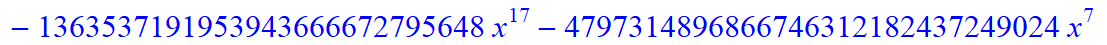 10, -2*(1267960085238050746565427986432*x-1423529193177884783626023862272*x^6+12025306721330135040*x^31+40237386590503039867954397184*x^16+940098527345896325120*x^28-54436437426176*x^36+788880901013504...