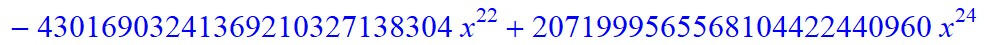 10, -2*(1267960085238050746565427986432*x-1423529193177884783626023862272*x^6+12025306721330135040*x^31+40237386590503039867954397184*x^16+940098527345896325120*x^28-54436437426176*x^36+788880901013504...