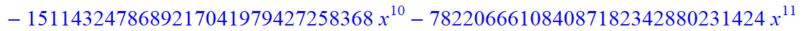 10, -2*(1267960085238050746565427986432*x-1423529193177884783626023862272*x^6+12025306721330135040*x^31+40237386590503039867954397184*x^16+940098527345896325120*x^28-54436437426176*x^36+788880901013504...