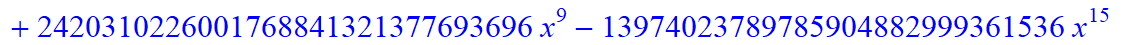 10, -2*(1267960085238050746565427986432*x-1423529193177884783626023862272*x^6+12025306721330135040*x^31+40237386590503039867954397184*x^16+940098527345896325120*x^28-54436437426176*x^36+788880901013504...