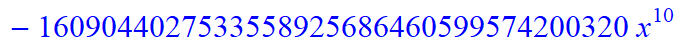 11, -16*x^11*(373885938633714892595043630206418944*x-785850675191360539652971540911226880*x^6+9766025008424254138457522176*x^31+148362486878215103575953759606407168*x^16+312500191121381807730221645824*...