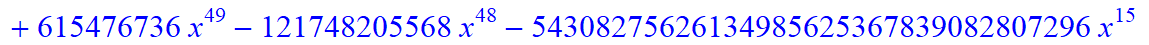 11, -16*x^11*(373885938633714892595043630206418944*x-785850675191360539652971540911226880*x^6+9766025008424254138457522176*x^31+148362486878215103575953759606407168*x^16+312500191121381807730221645824*...