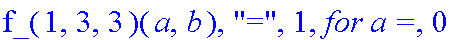 f_(1,3,3)(a,b), 