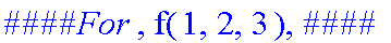 `####For `, f(1,2,3), `####`